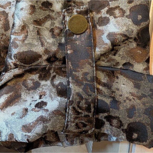 Tribal Jacket Animal Print Leopard Allover Print Edgy Statement Womens Size 16 - Picture 5 of 9